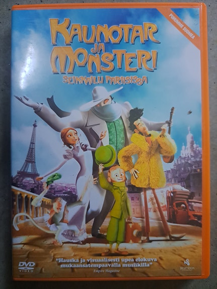 Kaunotar ja monsteri seikkailu pariisissa dvd