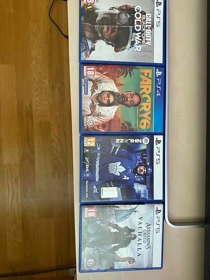Playstation 5 Videopelit Far Cry 6, NHL 22, Assassin's Creed Valhalla