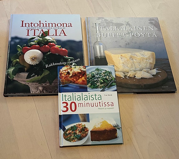 Italialainen keittokirja paketti