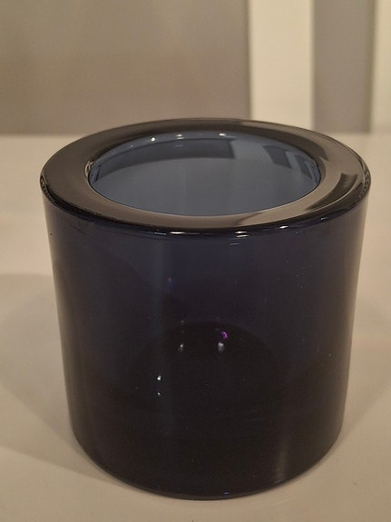 Iittala Marimekko Kivi kynttilälyhty, mustikansininen