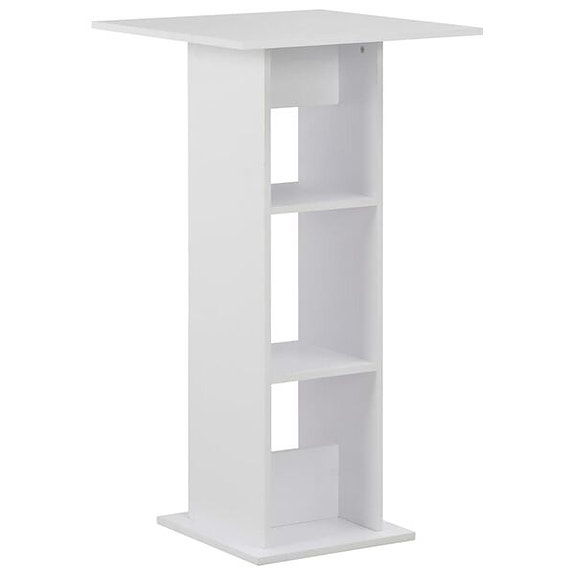 vidaXL Baaripöytä valkoinen 60x60x110 cm(sku280205
