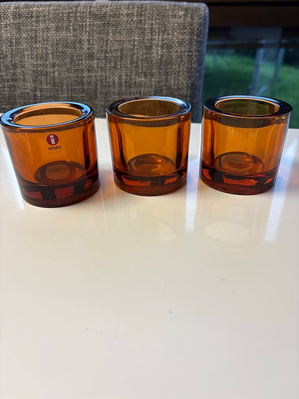 Iittala Marimekko KIVI kynttilälyhty pomeranssi 60mm