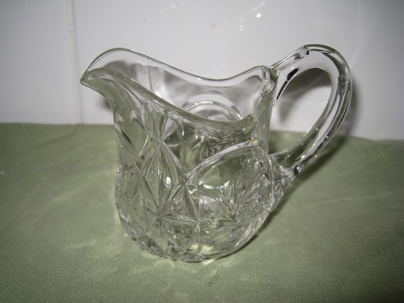 Lasinen kermanekka vintage