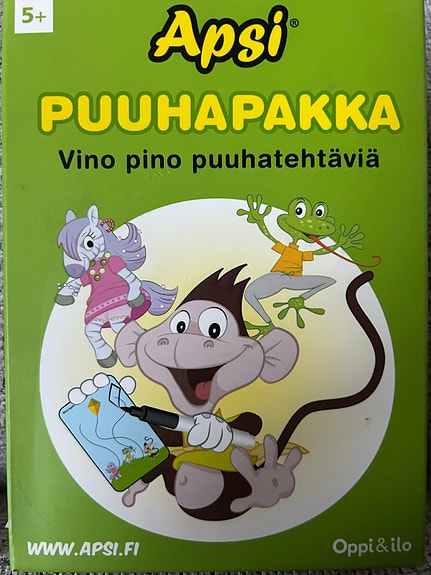 Puuhapakka Apsi-vino pino puuhatehtäviä