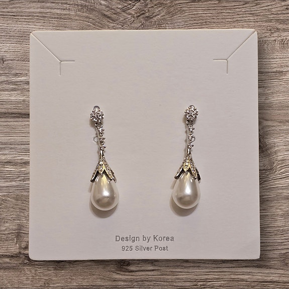 925 Sterling silver helmikorvakorut