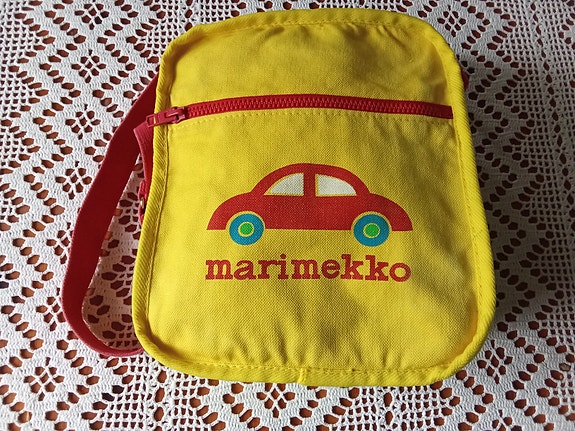 Marimekko lasten laukku 80-luvulta vintage