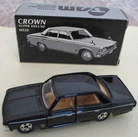 Toyota Crown Super DeLuxe MS50 Saloon 4D Black 1968 Tomica Japan 1