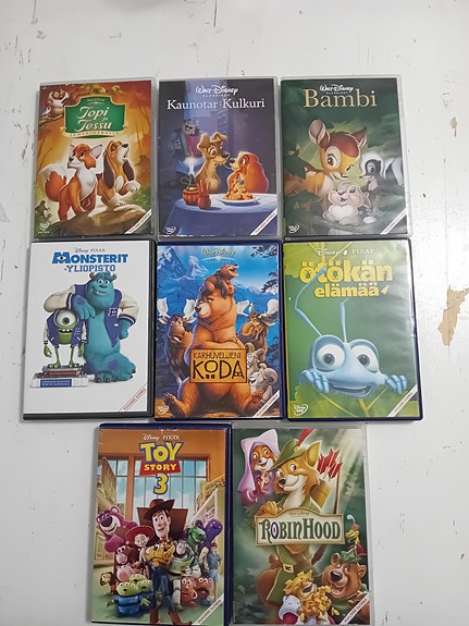 Disneyn dvd elokuvia