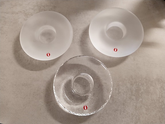 Iittala Nappi tuikkualusta 3kpl