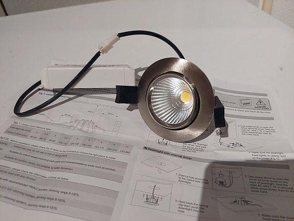 5kpl LED alasvalo 7w 4000k suunnattava