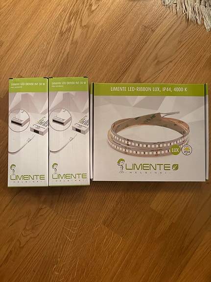Lumente lux LED-nauha 2 metriä ja virtalähteet