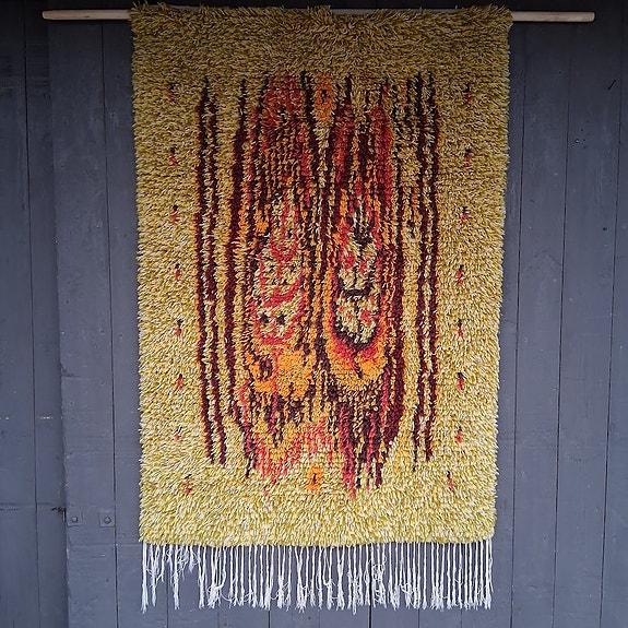 Ryijy, "Lapin ruska", design Aappo Härkönen