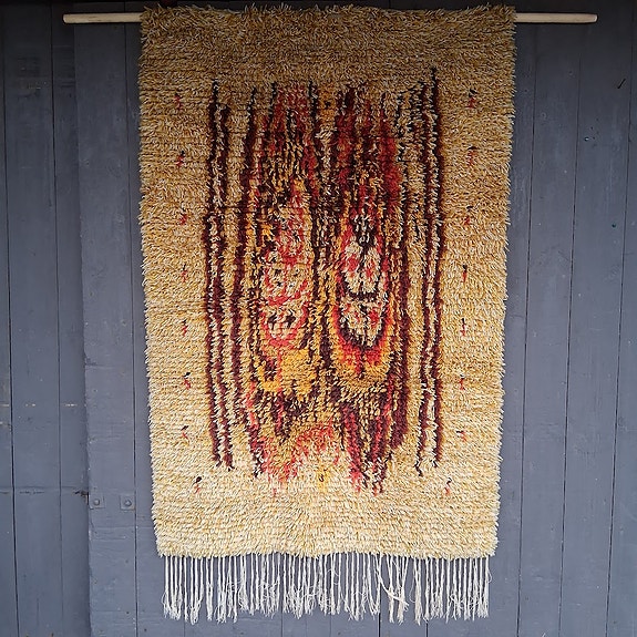 Ryijy, "Lapin ruska", design Aappo Härkönen