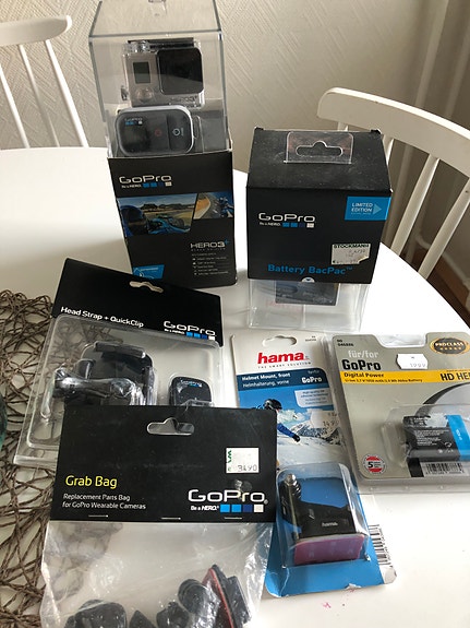 Gopro Hero3+ Black Edition ja tarvikkeet
