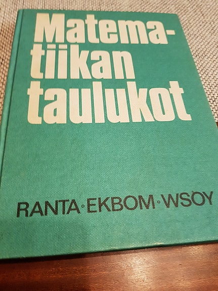 Matematiikan taulukot. Esko Ranta ym.