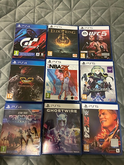 PS5 ja PS4 pelit
