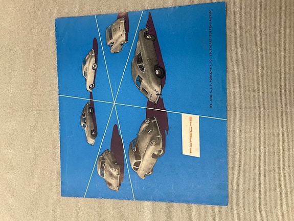 Porsche 356    10.1954 myynti esite alkuperäinen.