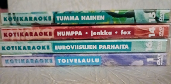 Finnkaraoke DVD  levyt 4 kpl