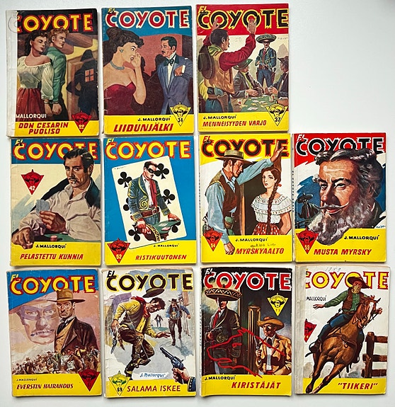 El Coyote seikkailusarjoja 1950 luvulta
