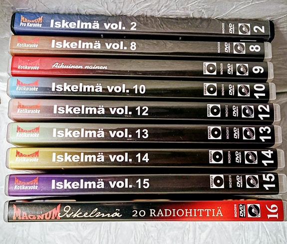 Magnum karaoke DVD levyt