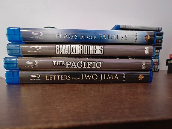 The pacific. band of brothers, flags of our fathers, letters from iwo jima.