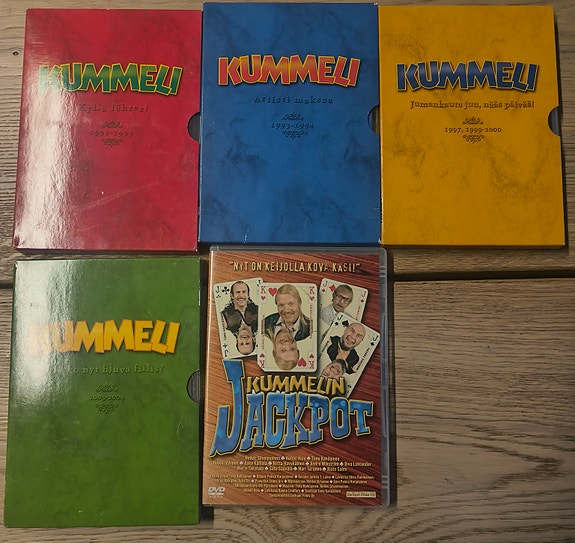 Kummeli tv-sarjat ja Jackpot -elokuva.