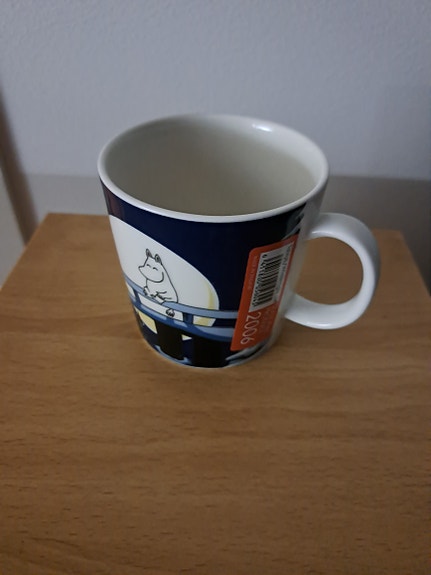 Muumimuki Talviyö(2006)Talvikausituote-Made in Finland-Tarra-käyttämätön