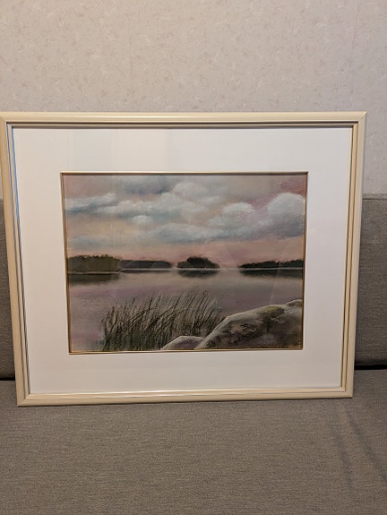 Järvimaisema-taulu