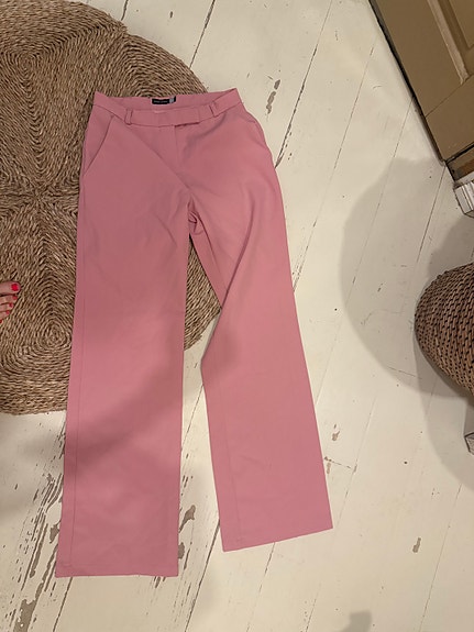 Veromoda vaaleanpunaiset housut 34