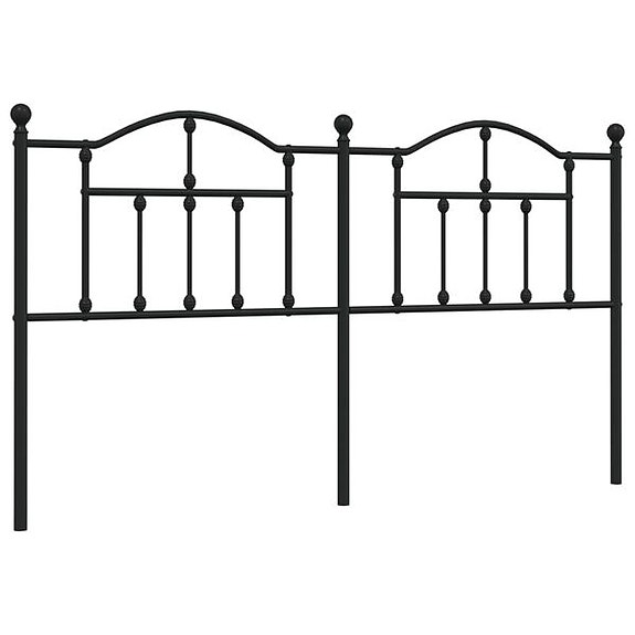 vidaXL Metallinen sängynpääty musta 160 cm(sku353474