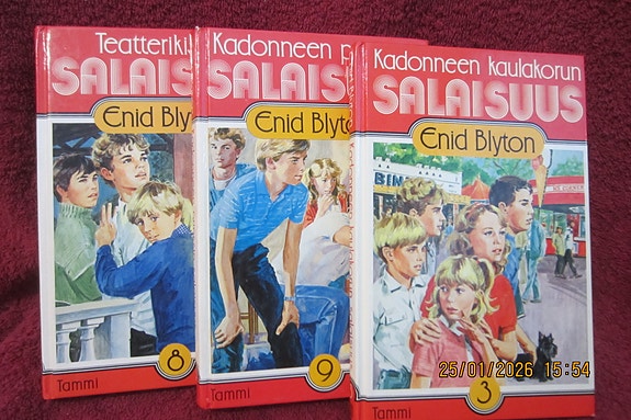 Enid Blyton SALAISUUS Kirjoja  3 kpl