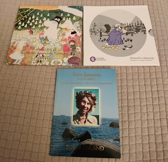 Muumi ja Hemuli rahasarja ja Tove Jansson juhlaraha
