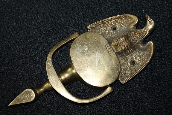 Kotka kolkutin koputin painava messinki 18cm ulko-ovi ovikello metallinen