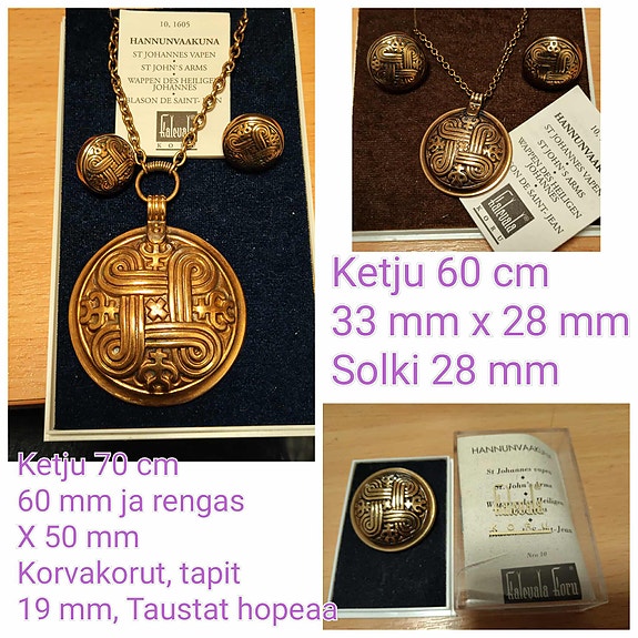 KALEVALA, HANNUNVAAKUNA, iso riipus, muista oma ilmoitus
