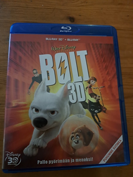 Bolt Blu-ray 3D+Blu-ray uudenveroinen 10€+6posti/nouto