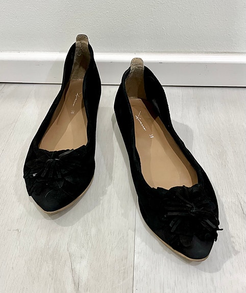 Kaiia, teräväkärkiset ballerinat nahkaa, 38