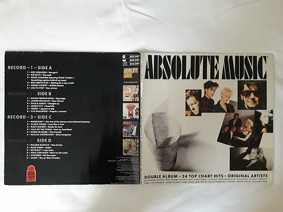 Absolute Music Double Album 24 Top Chart Hits - Original Artists 2LP
