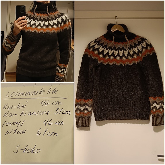 Uusia ja vähän käytettyjä neulepuseroita/villapuseroita S-koko
