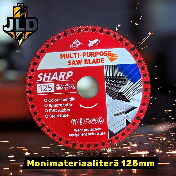 Monimateriaaliterä 125mm
