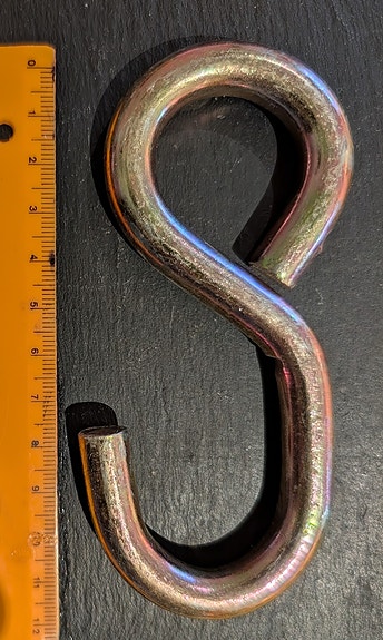 Metallinen S-koukku 20 kpl - pituus 11 cm