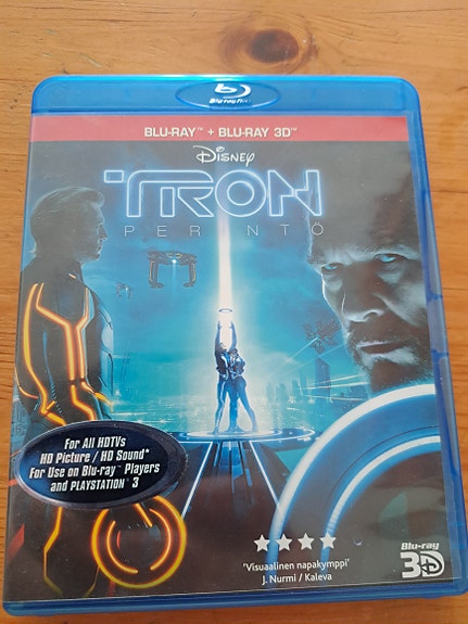 Tron Blu-ray+Blu-ray 3D uudenveroinen 15€+6posti/nouto