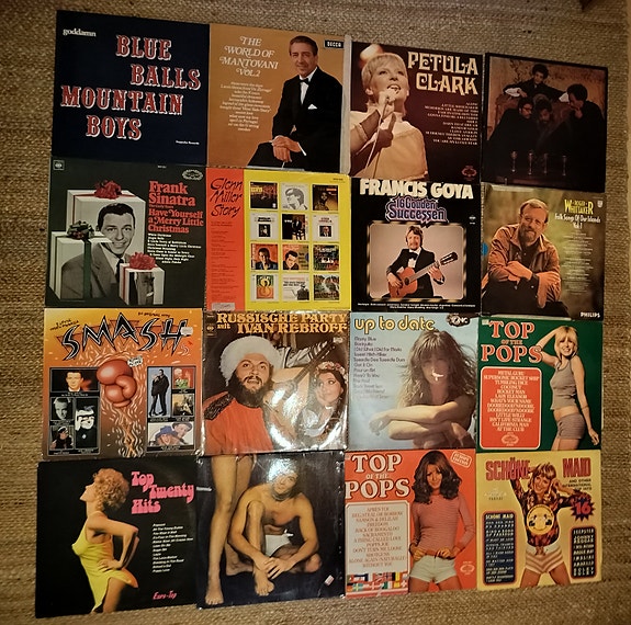 LP vinyyli levyjä