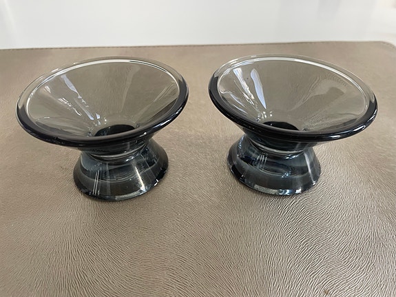 Iittala Kartio kynttilänjalka, harmaa, 2 kpl