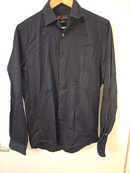 Dressmann Slim Fit Miesten Paita Musta M