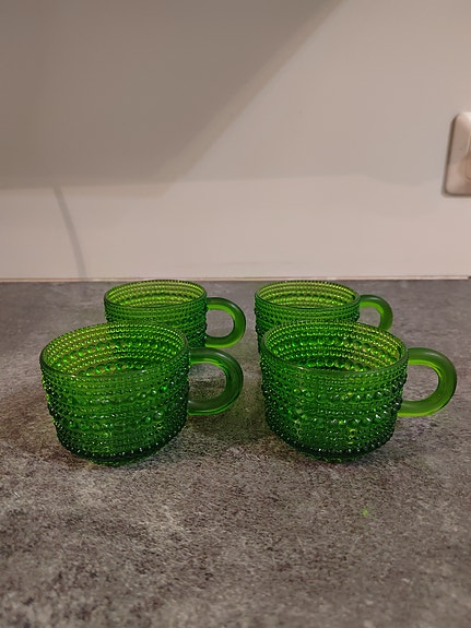 Iittala kastehelmi kupit 4kpl