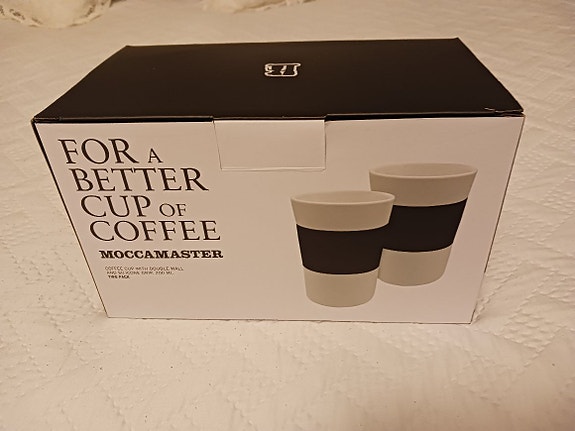Moccamaster Kahvimuki 2 kpl musta-valkoinen
