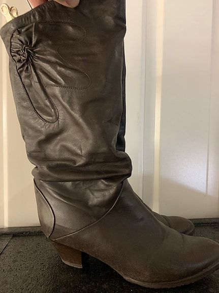 Vintage nahkasaappaat 39