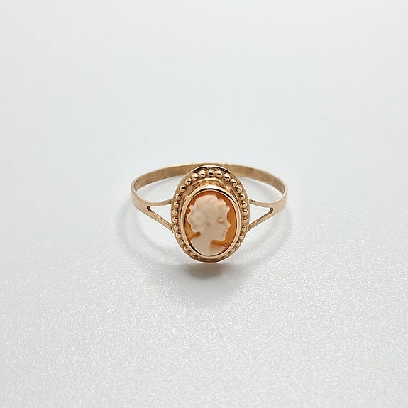 Camee sormus, 14k kultaa