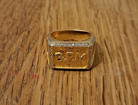 Kulta/Timantti Sormus