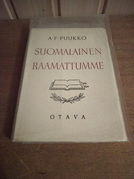 A.F. Puukko Suomalainen Raamattumme Kirja Suomi